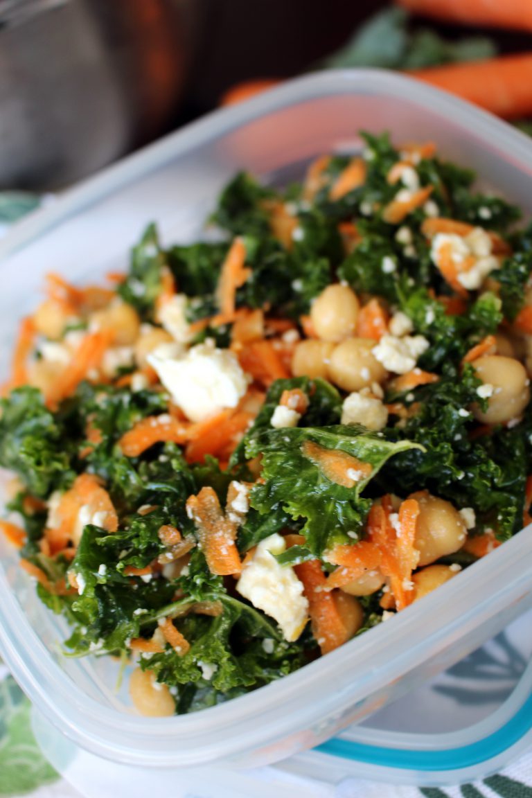 Salade de chou kale, feta et pois chiches Nautilus Plus